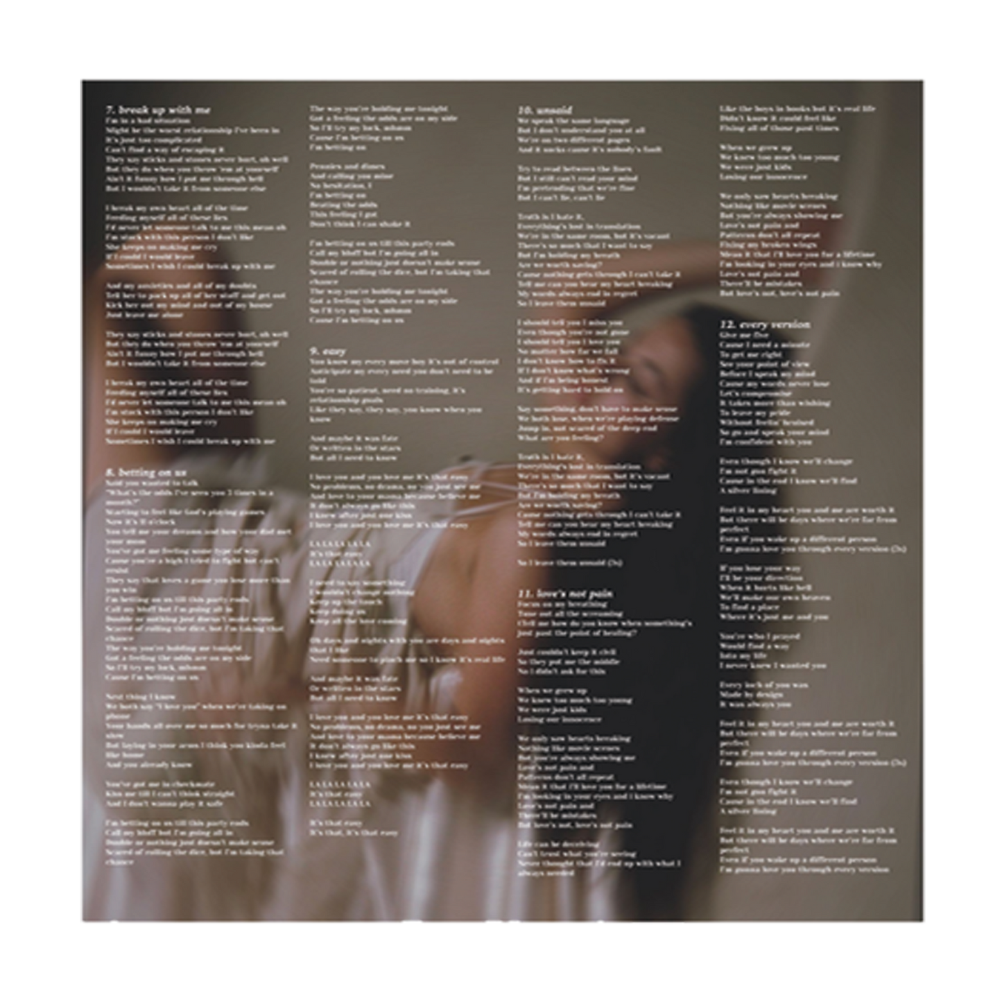 Unsaid Vinyl
